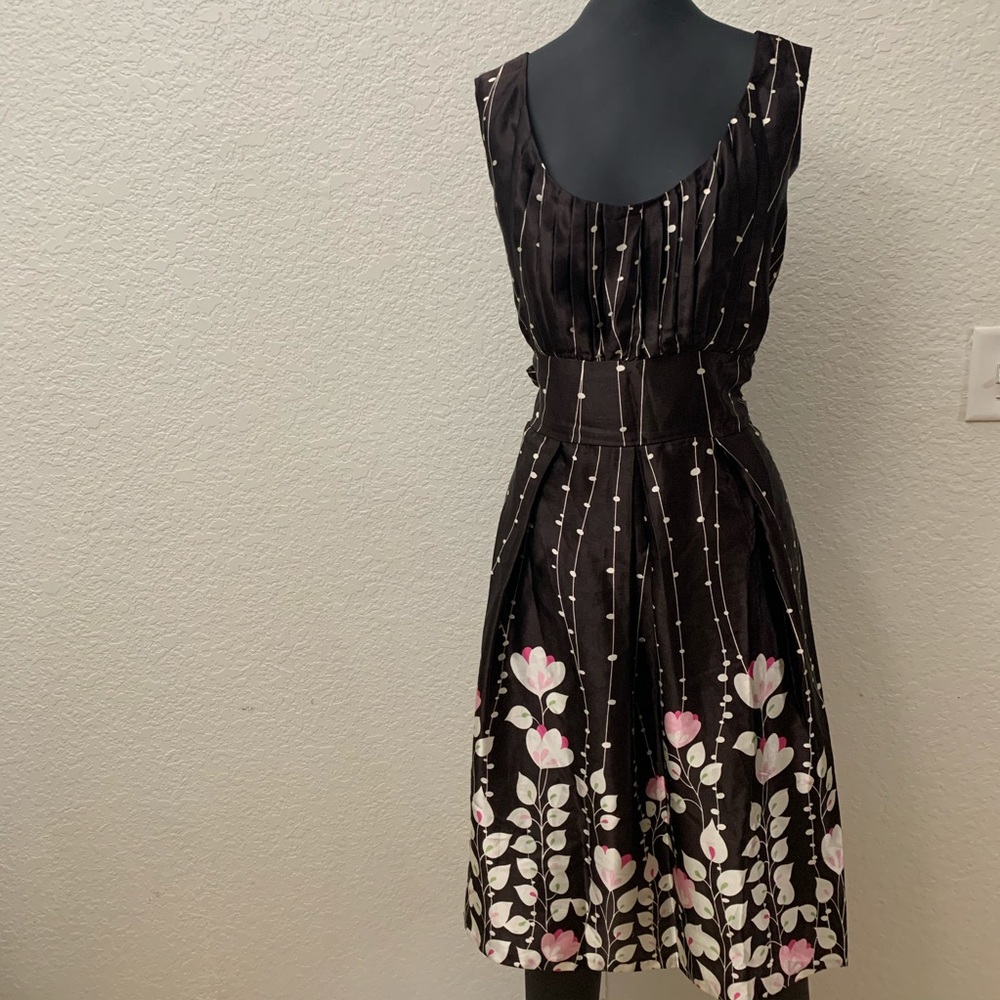 A line dress Floral Sleevless